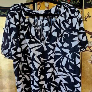 a new day tropical pattern blouse L